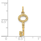 14K Polished Key Charm K1668