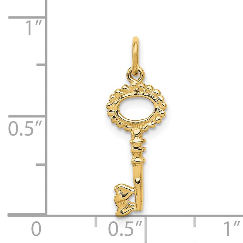 14K Polished Key Charm K1668