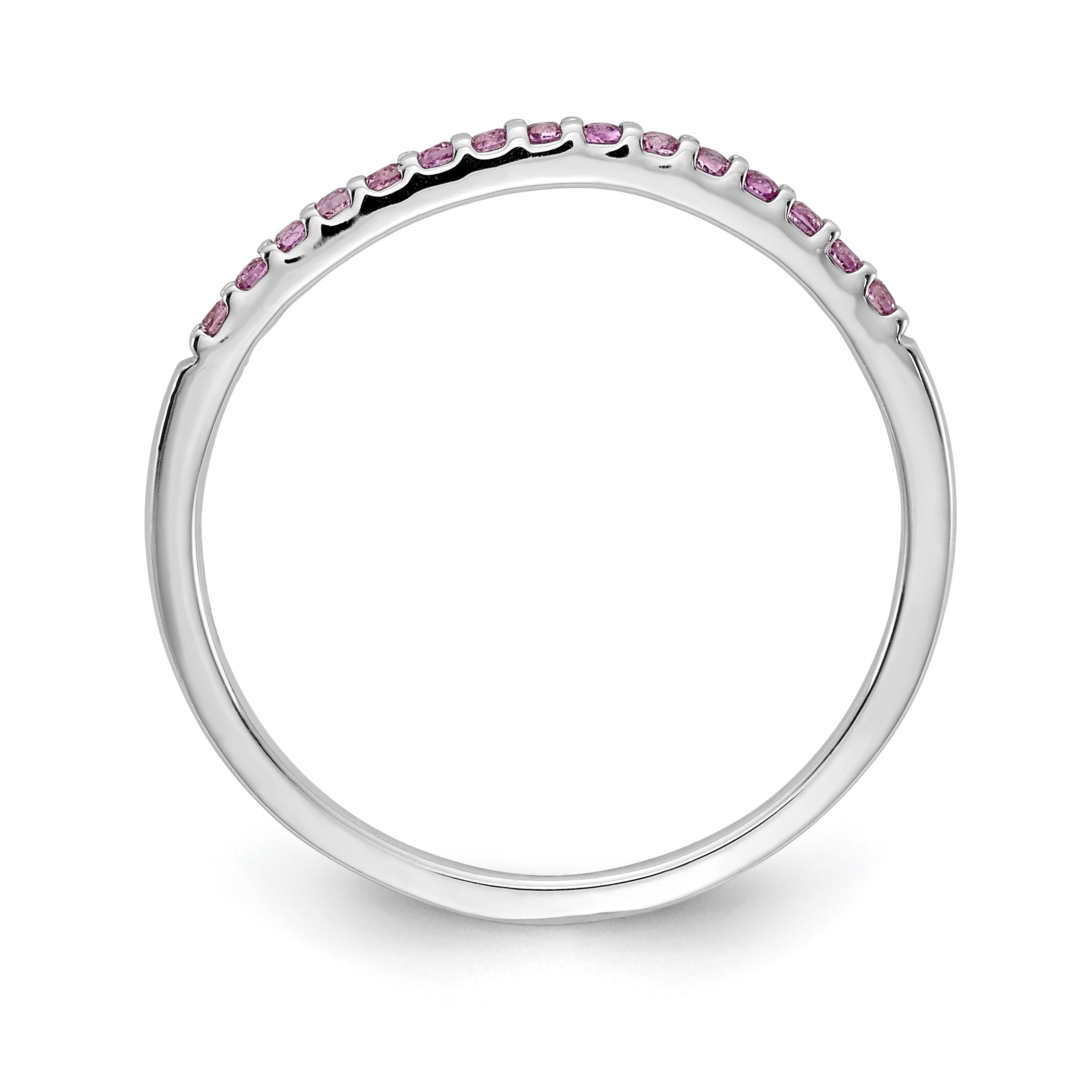 14k White Gold 2mm 1/8 carat Diamond Band RM5622