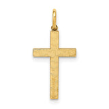 14K Laser Designed Cross Charm XR1090