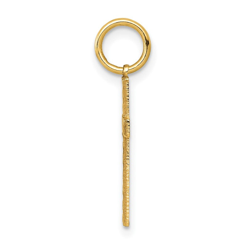 14K Laser Designed Cross Charm XR1090