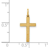 14K Laser Designed Cross Charm XR1090