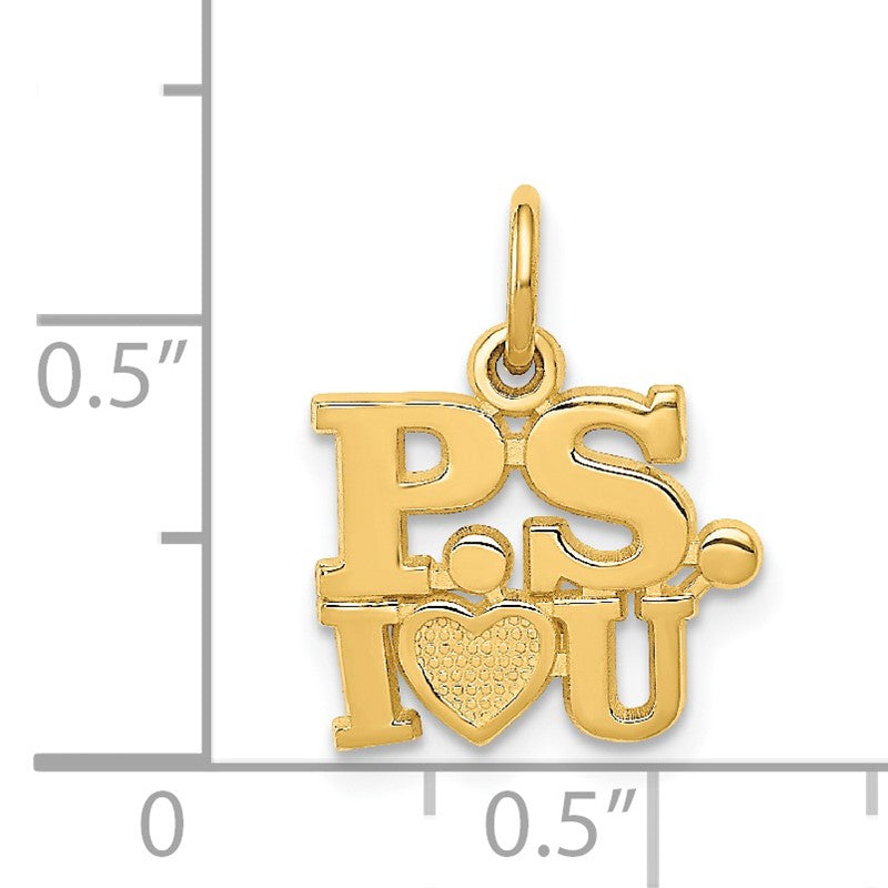 14k P.S. I LOVE YOU Charm C321