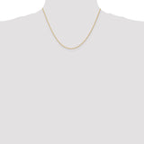 14k 10 inch 1mm Parisian Wheat with Lobster Clasp Anklet PEN264
