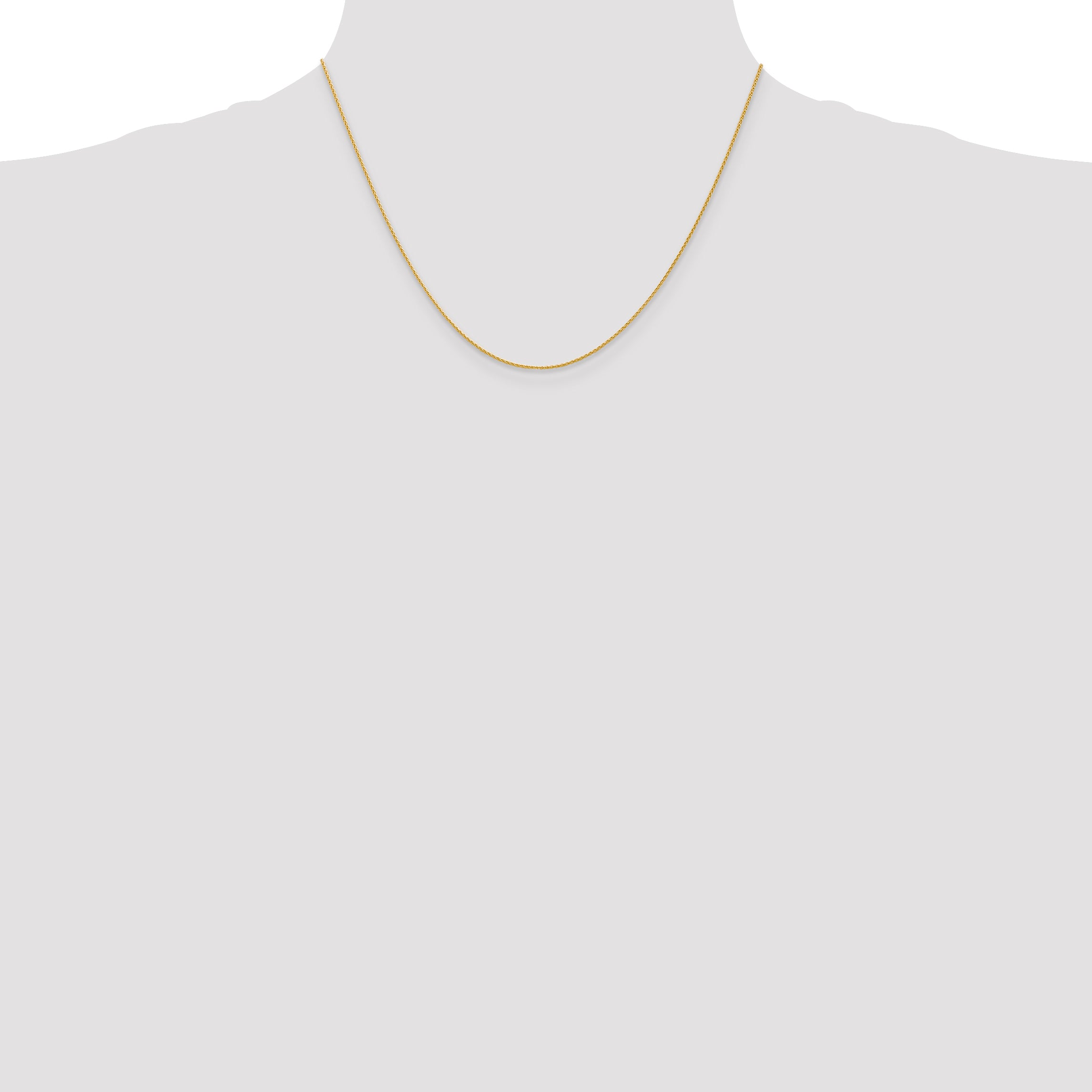 14k 10 inch 1mm Parisian Wheat with Lobster Clasp Anklet PEN264