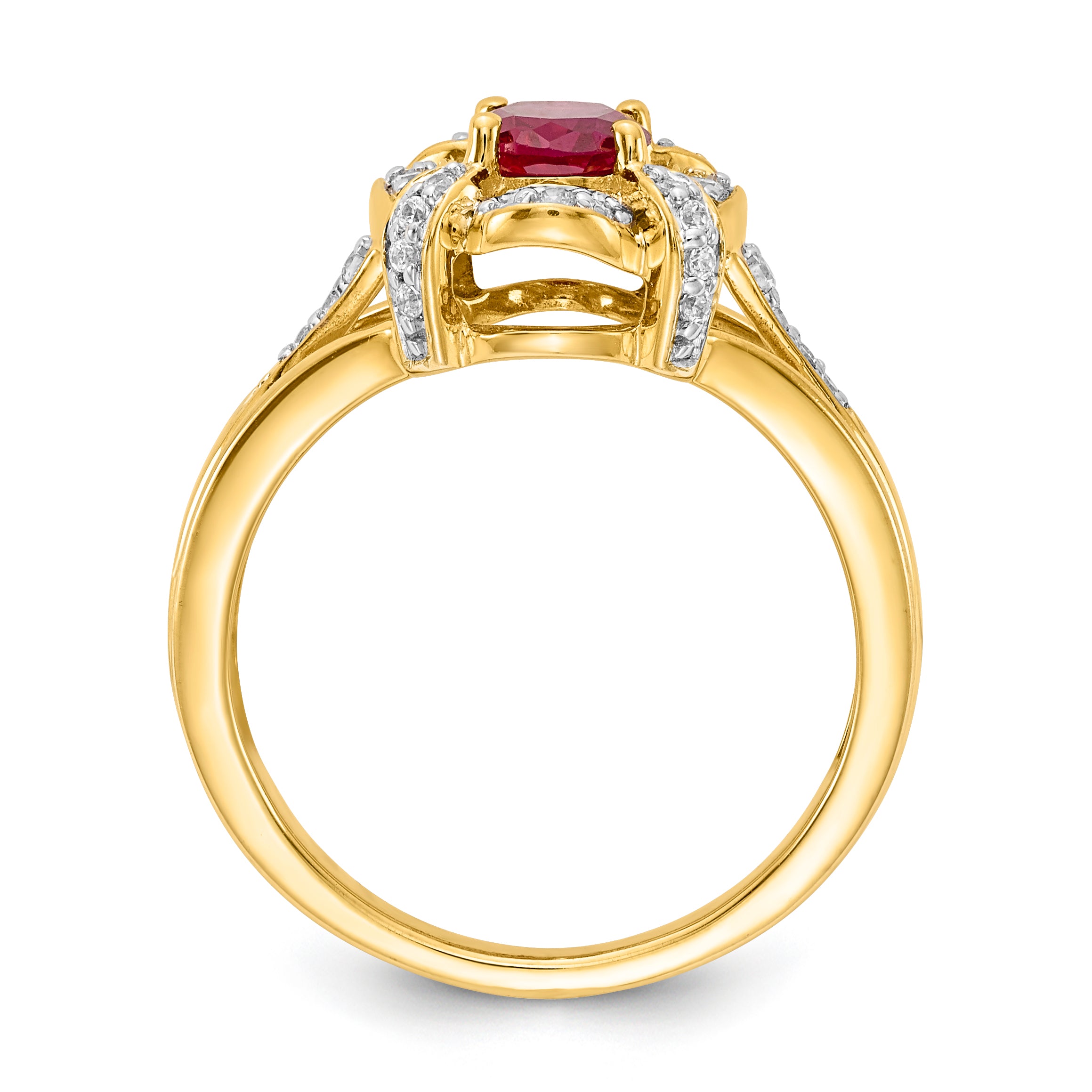 14k White Gold Diamond and Oval Emerald Ring RM5758