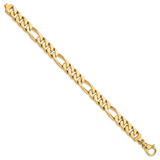14K 20 inch 9.2mm Hand Polished Fancy Link with Fancy Lobster Clasp Chain LK460