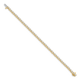 14k Complete 4.3 carat Round AAA Diamond 3-prong 7 inch Tennis Bracelet X2839AAA