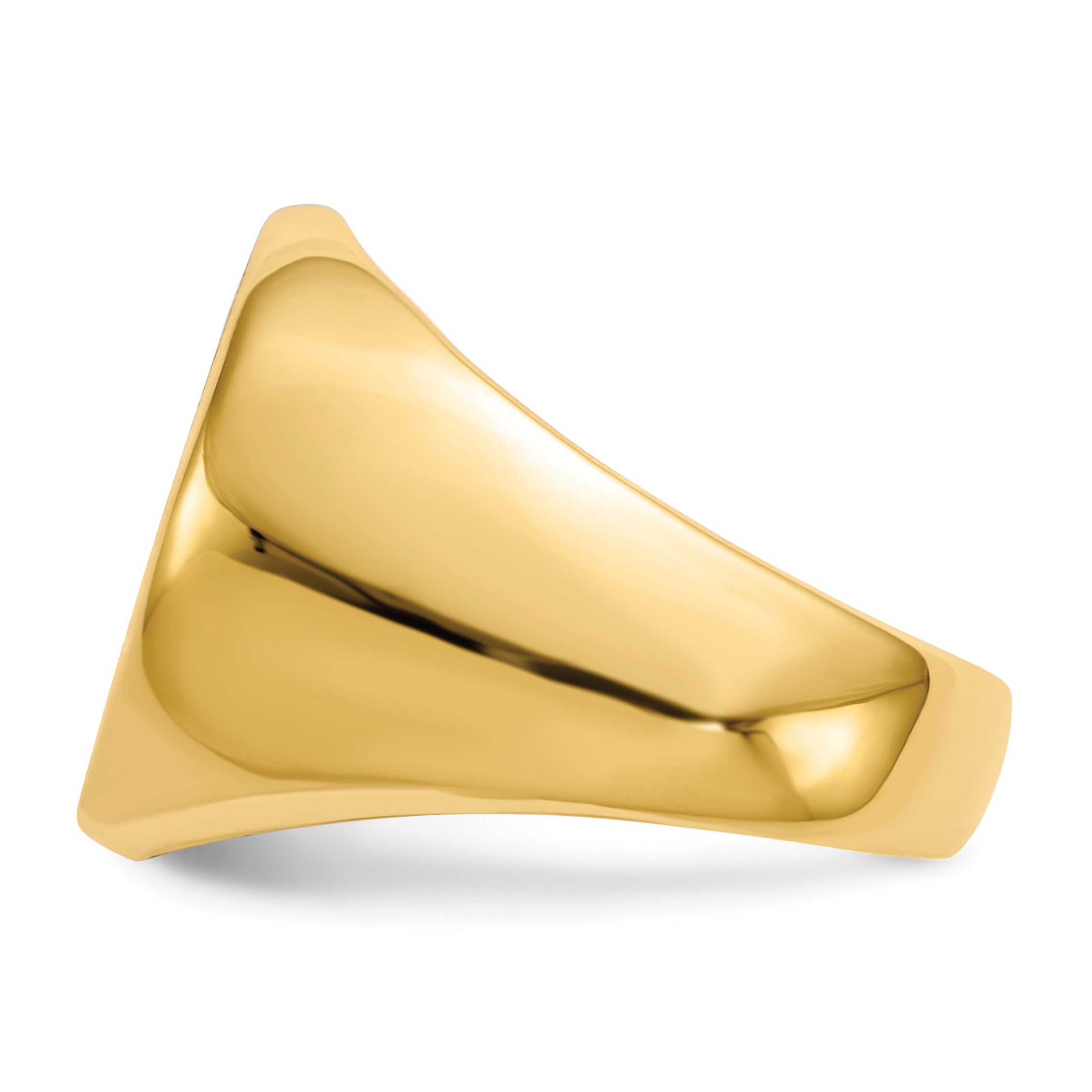 14k 18.0x18.0mm Closed Back Mens Signet Ring RS282