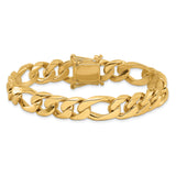 14K 18inch 10mm Hand Polished Figaro Link with Box Catch Clasp Chain LK110