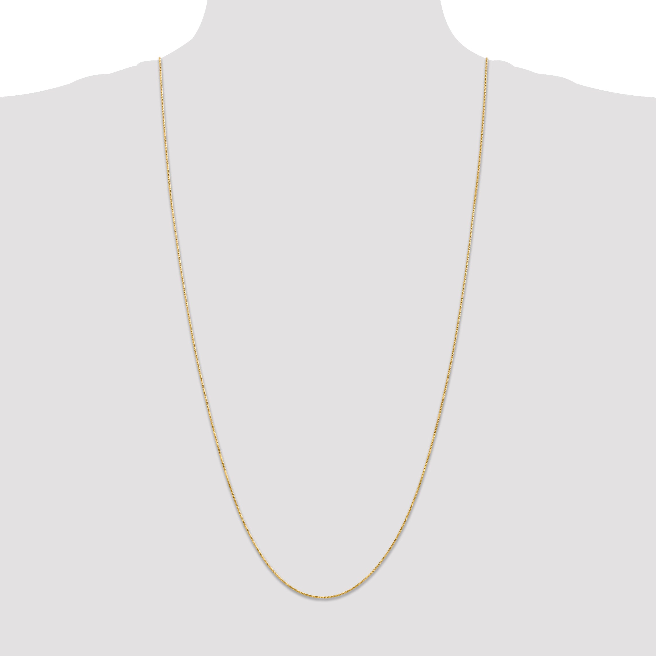 14k 10 inch 1mm Parisian Wheat with Lobster Clasp Anklet PEN264