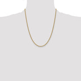 14K 14 inch 2.1mm Spiga with Lobster Clasp Chain PEN13