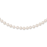 14k 6-7mm White Round Akoya Saltwater Cultured Pearl 16 inch Necklace PL60AA