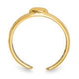 14k Heart Toe Ring C2071
