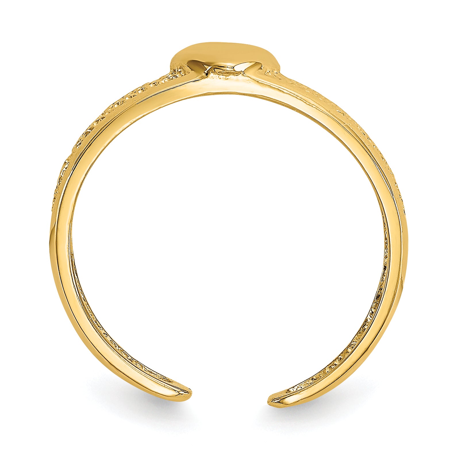 14k Heart Toe Ring C2071