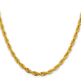 14K 26 inch 4.75mm Semi Solid Rope with Lobster Clasp Chain BC169