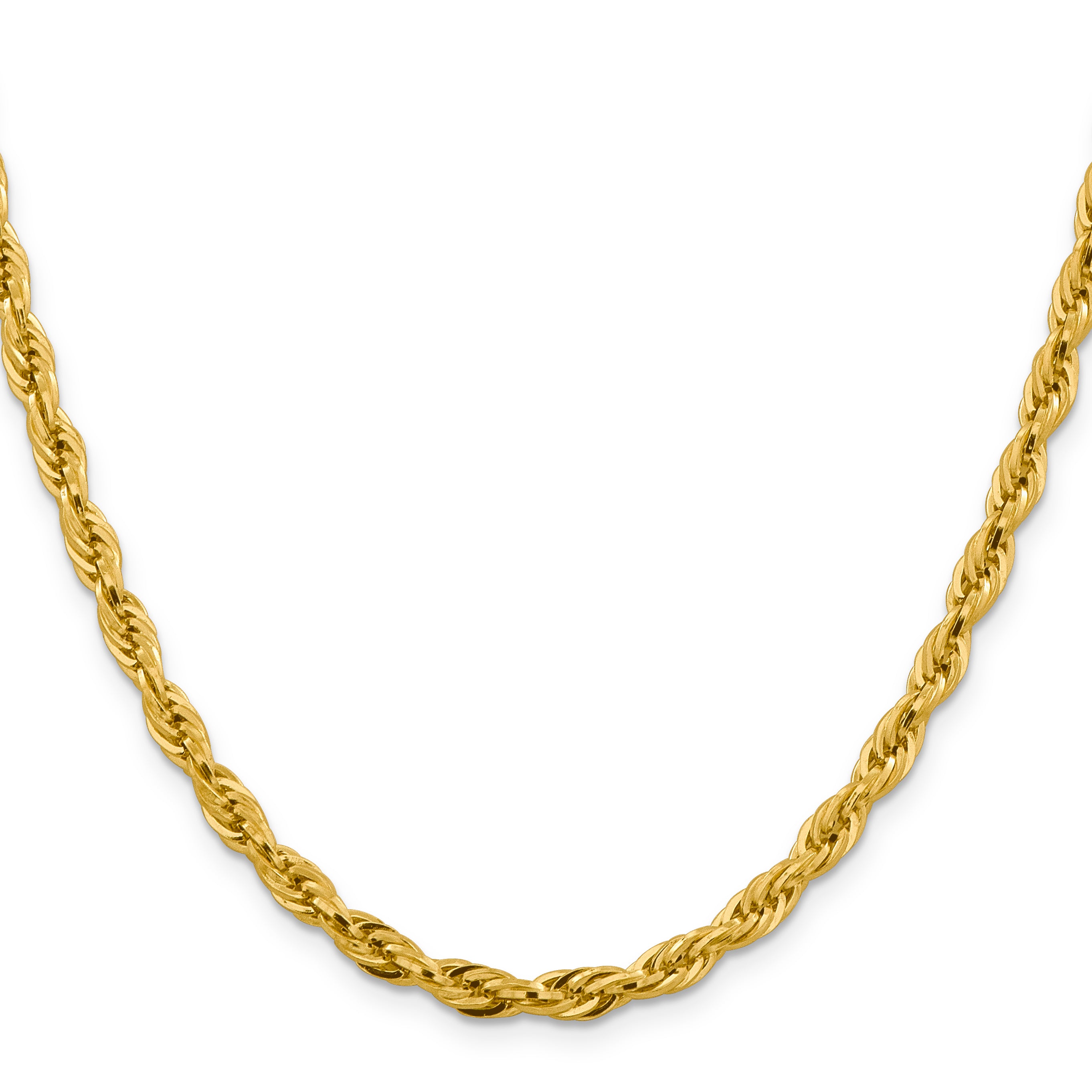 14K 26 inch 4.75mm Semi Solid Rope with Lobster Clasp Chain BC169