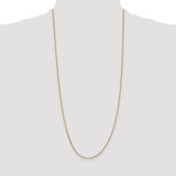 14K 26 inch 1.65mm Solid Diamond-cut Cable with Lobster Clasp Chain PEN141