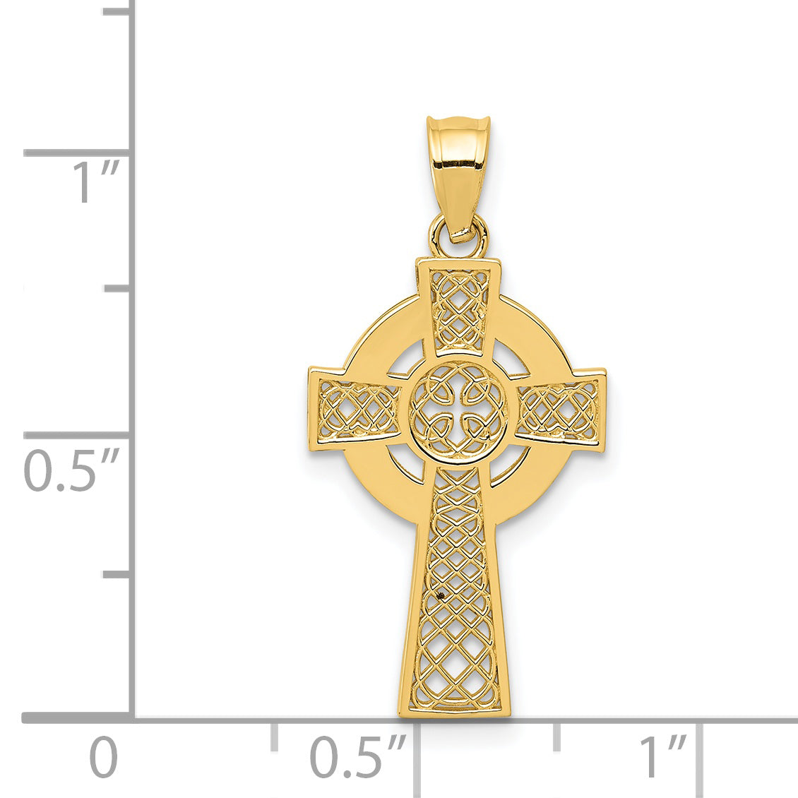 14k Celtic Cross Pendant K5514