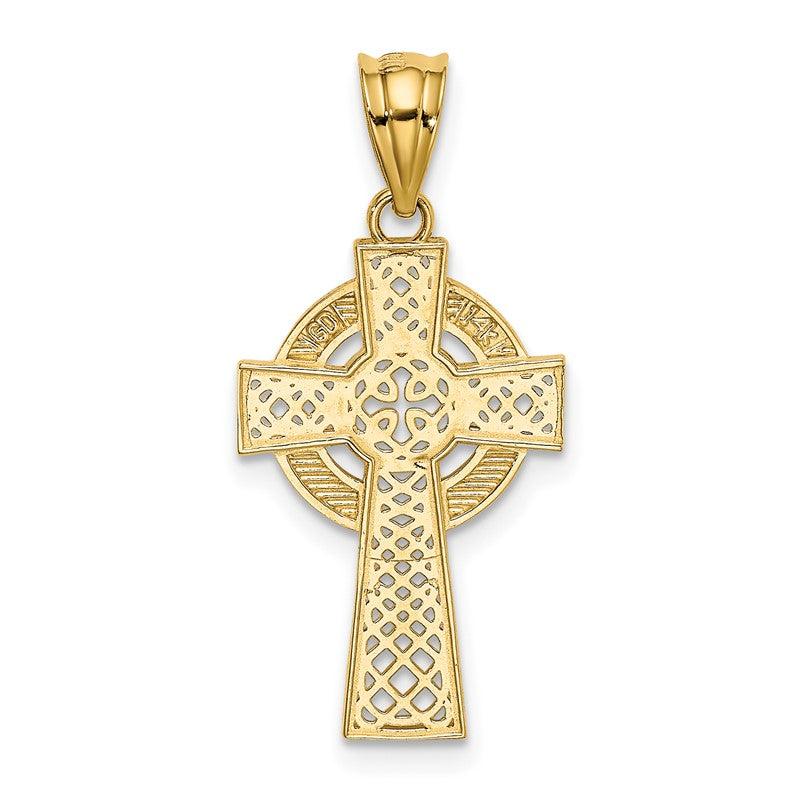 14k Celtic Cross Pendant K5514