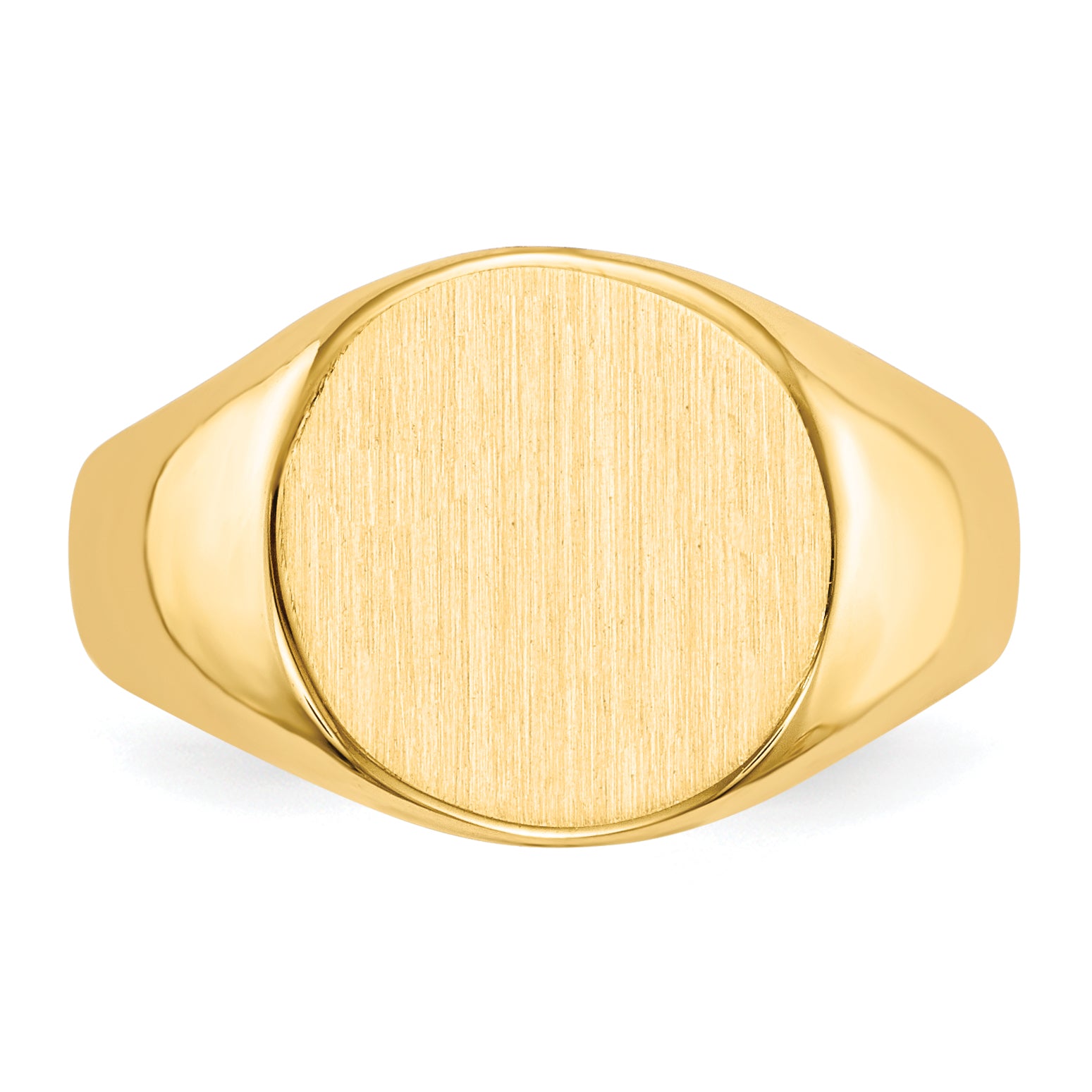14k 10.5x11.0mm Closed Back Signet Ring RS277