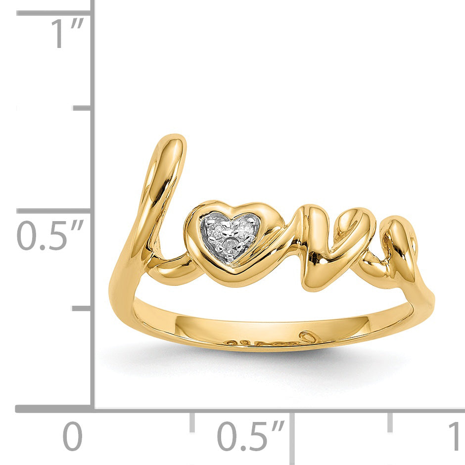 14k Diamond LOVE Ring RM5712