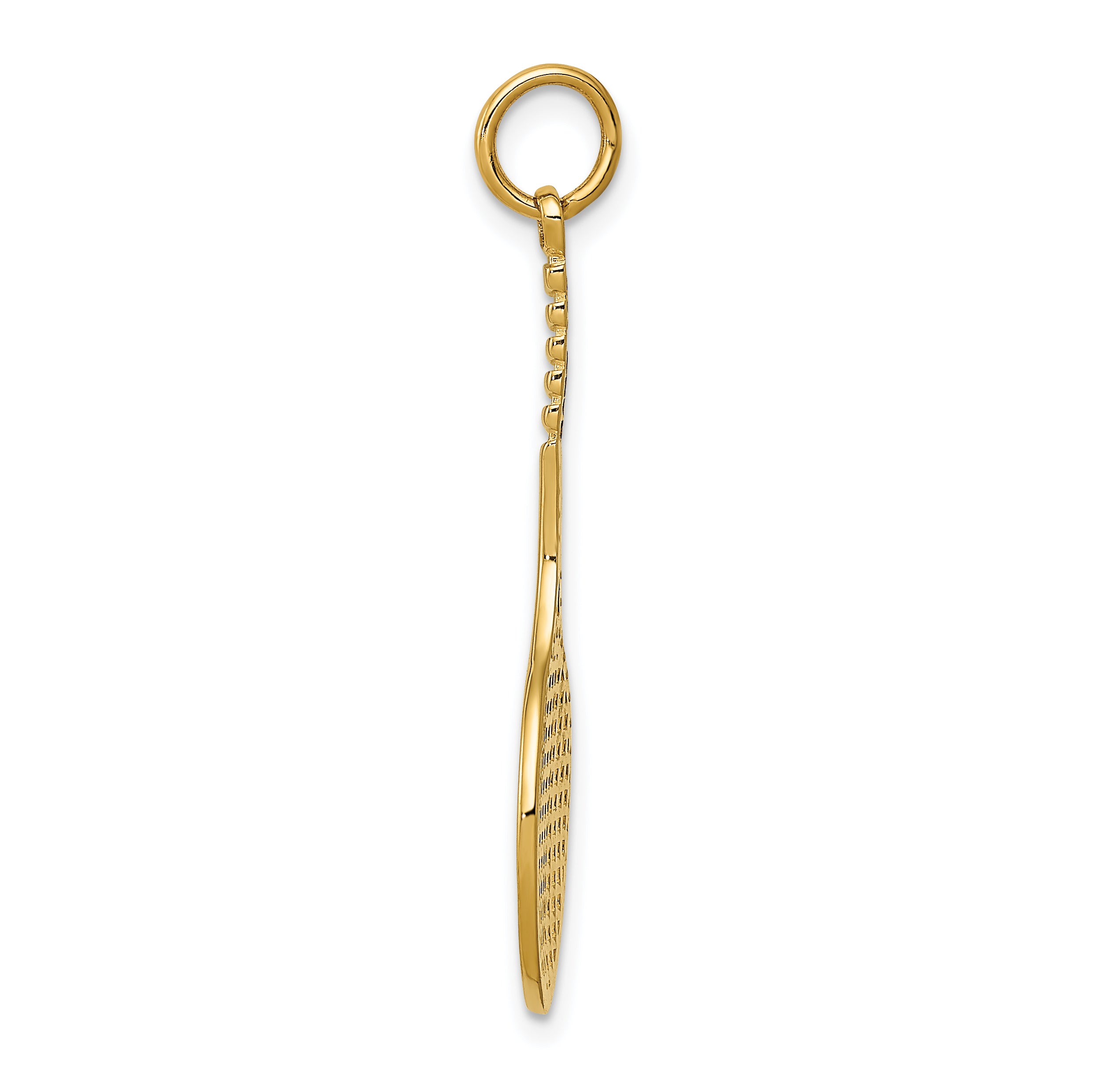 14k Tennis Racquet Charm C1224
