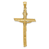 14k Textured Tree INRI Crucifix Pendant K5061