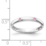 14k Rose Gold 3mm 6-stone 1/10 carat Diamond Band RM5621