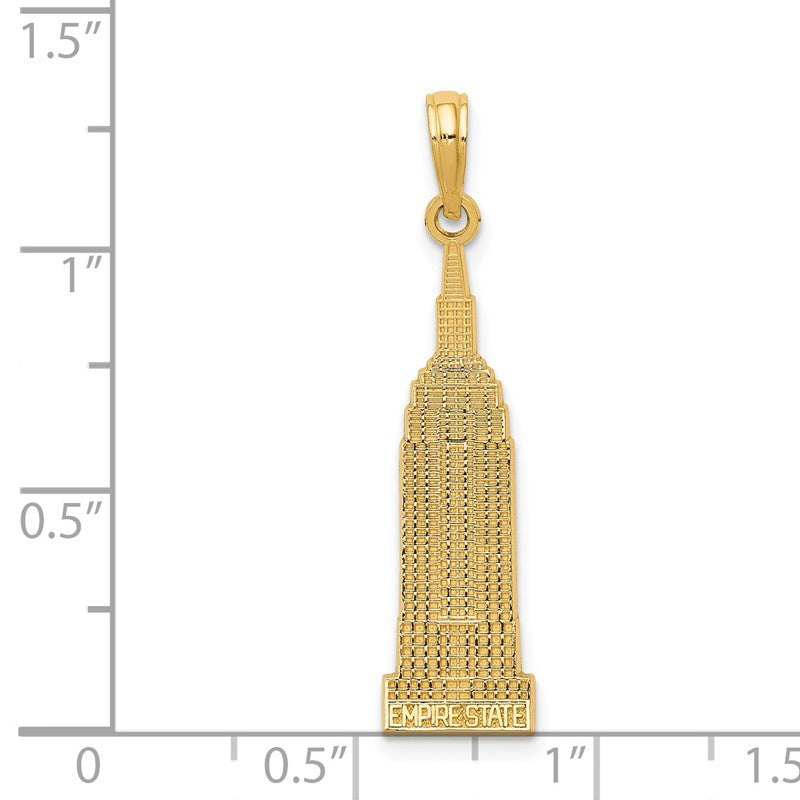 14k EMPIRE STATE Building Pendant C3081