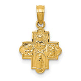 14k Miniature Four-Way Medal Pendant C3963