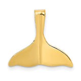 14k 3-D Polished Whale Tail Chain Slide D2