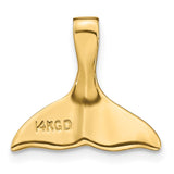 14k 3-D Polished Whale Tail Chain Slide D2