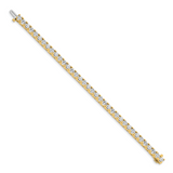 14k Complete 12.5 carat Round A Diamond 4-prong 7 inch Tennis Bracelet X2047A