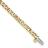 14k Complete 2.18 carat Round VS Diamond 4-prong 7 inch Tennis Bracelet X731VS
