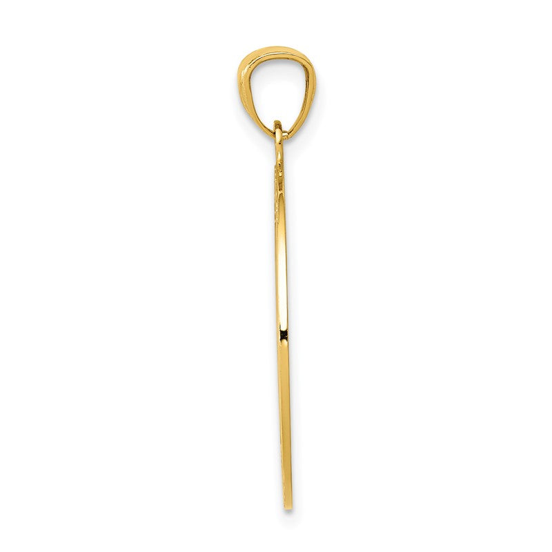 14K Satin / Polished I WOULD BE LOST WITHOUT YOU Compass Pendant K6098