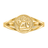 14k Polished Angel Ring R422