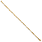 14K 18 inch 3.1mm Fancy Link with Lobter Clasp Chain LK749