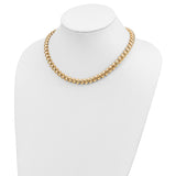 14k Polished 10mm 17 inch San Marco Necklace SM16