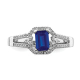 14k White Gold Diamond and Emerald Ring RM5747