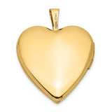 14K Pink and Green Enamel Rose 20mm Heart Locket XL604