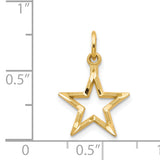 14k Diamond-cut Star Charm C1114