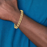 14k Polished 8mm Fancy Link 8.75 inch Bracelet GB243