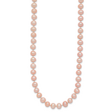 14k 5-6mm Pink Near-Round Freshwater Cultured Pearl 16 inch Necklace PPN050