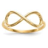 14k Polished Infinity Ring R611