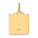 14k Enameled Pink Engravable BIRTH CERTIFICATE Charm A0363/P
