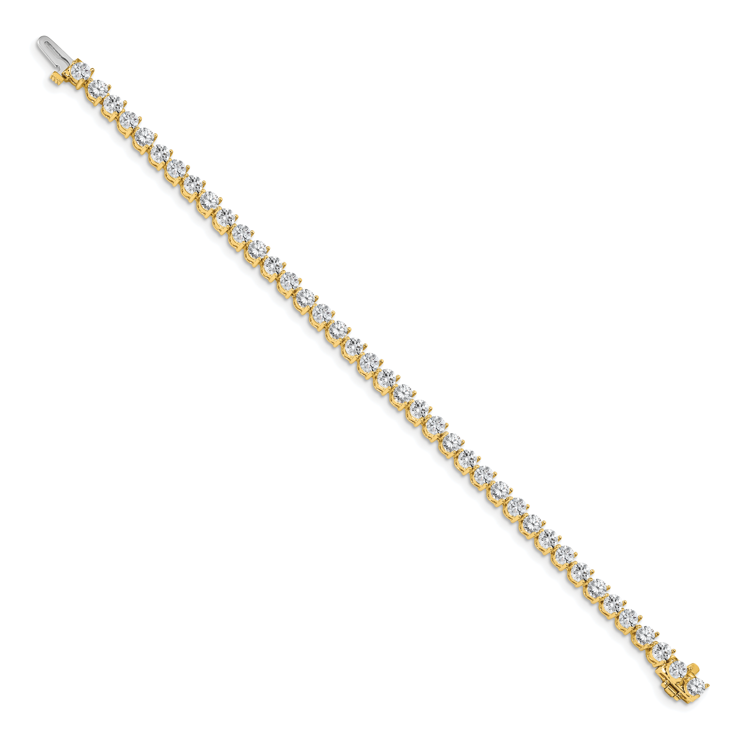 14k Complete 7 carat Round VS Diamond 3-prong 7 inch Tennis Bracelet X2842VS