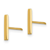14K Set of Two Pair Bar and 3mm Ball Post Earrings YE1874
