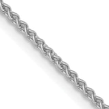 14K White Gold 10 inch 1.25mm Spiga with Lobster Clasp Anklet PEN31