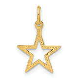 14k Diamond-cut Star Charm C1114